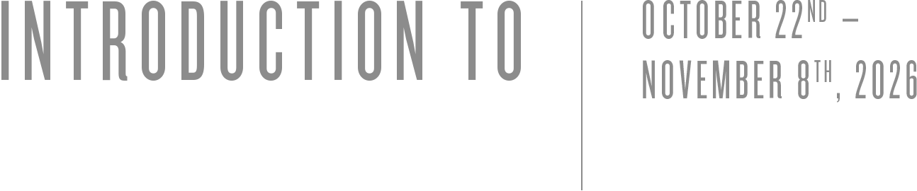 INTRODUCTION TO SOPHIE CARRIER – OCT. 22ND – NOV. 8TH