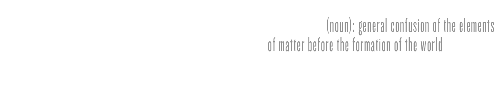CHAOS - YOAKIM BÉLANGER - April 21 – May 15, 2022